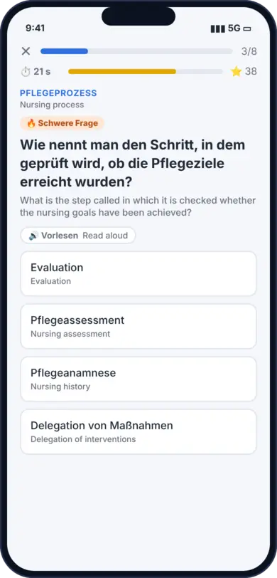 Amicura Quizfrage mit Übersetzung